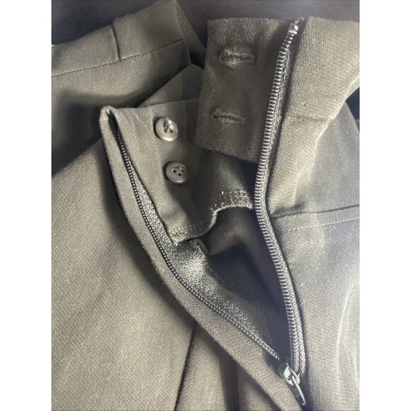 MM lafleur Green Dressed Pants Side Zip Stretch Flat Front Size 8 - Picture 5 of 6